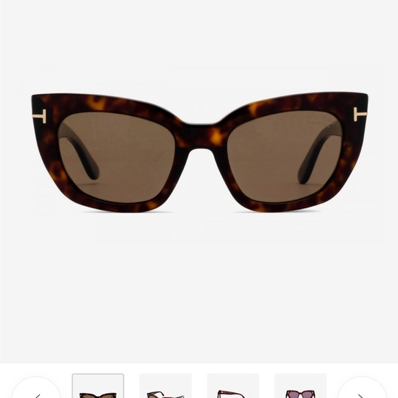 Tom Ford Brown Tortoise Sunglasses - Picture 1 of 6